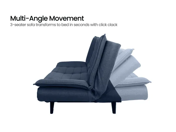 Oasis Sofa Cum Bed in Navy Blue